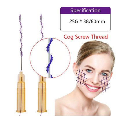 tornillo agudo del diente de la aguja de 25G 60m m que levanta la elevación de Pdo Mini Cog Screw Thread Eyebrow