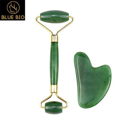 Jade Massage Roller Natural Jade Gua Sha fijó la cara antienvejecedora