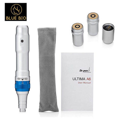 Aguja auto eléctrica 12 de Derma Pen Microneedle Roller A6 portátil
