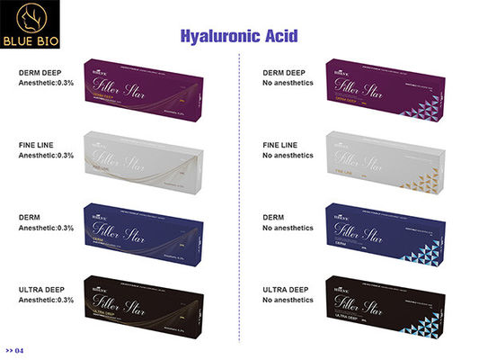 Inyección ácida hialurónica ligada cruz del pecho de Corea 10ml del gel con la aguja 2