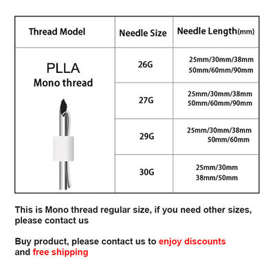 Piel absorbible disponible de Corea de la mono de Plla venta al por mayor del hilo que aprieta la línea