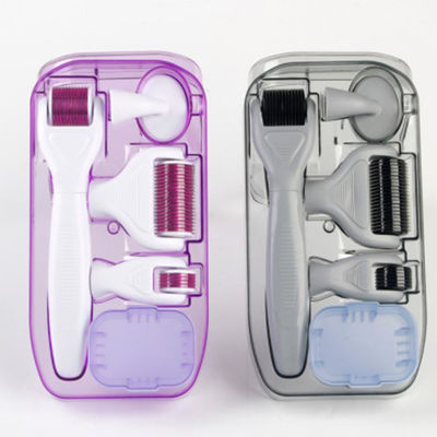 6 en 1 Dermaroller Kit Microneedle Skin Therapy 12/300/720/1200 rodillo de acero inoxidable de Derma de las agujas