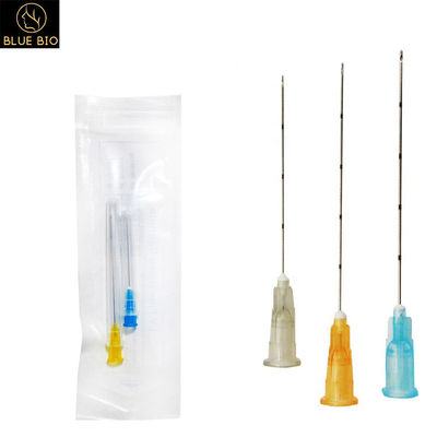 acero inoxidable de la cánula micro embotada de 25g38m m para la inyección cutánea del llenador