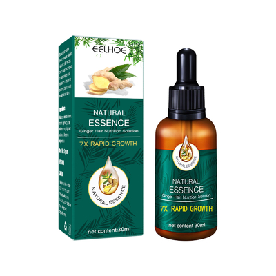 Pelo del crecimiento del tratamiento de la pérdida de pelo del aceite de la esencia del suero del crecimiento del pelo de Ginger Hair Growth Essence Germinal para las mujeres de los hombres