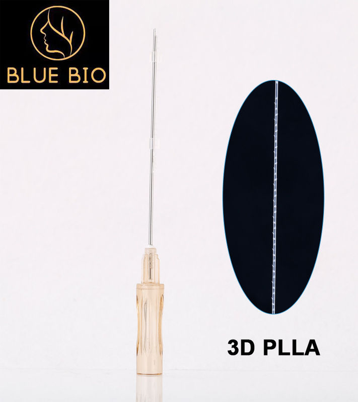 Duración facial de las arrugas de la elevación del hilo del diente de PLLA 3D 1-2 años de aguja embotada absorbible de la sutura 18g 50m m